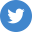 Link prema twitter profilu organizacije – svijetlo plavi krug sa logotipom twittera – mala bijela ptičica