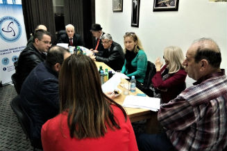 Slika. Koordinacioni odbor udruženja osoba sa invaliditetom Kantona Sarajevo 14. marta 2018. godine u Udruženju distrofičara Kantona Sarajevo održao je redovnu sjednicu svojih članica.