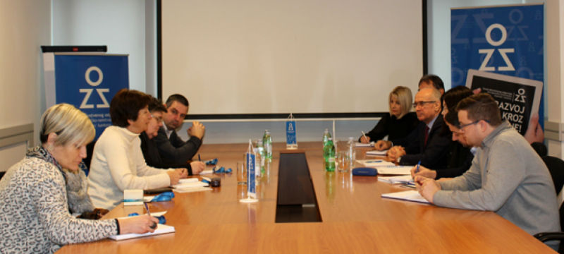 Slika. Predstavnici koalicije OOSI HNK/Ž na sastanku sa predstavnicima ZZO HNK/Ž