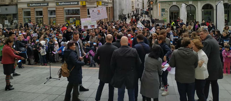 Slika 1. Obilježavanje 21. marta_Svjetskog dana osoba sa Down sindromom, Sarajevo