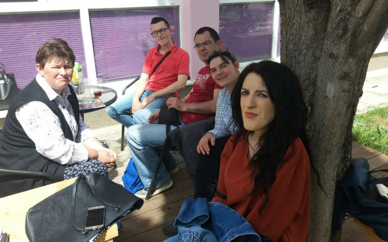 Slika. Sastanak Vijeća mladih osoba sa invaliditetom Koalicije 'Zajedno smo jači', 25. april 2019. Slika. Sastanak Vijeća mladih osoba sa invaliditetom Koalicije 'Zajedno smo jači', 25. april 2019.