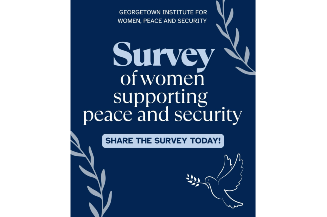 UN Women BiH je podijelio inicijativu Instituta za žene, mir i sigurnost pri Univerzitetu Georgetown, koji je upravo pokrenuo globalnu anketu o ženama mirotvorkama.