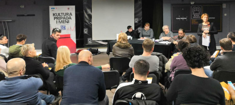 Slika 1. MyRight u saradnji sa Udruženjem Život sa Down sindromom FBiH za uposlenike Pozorišta mladih Srajevo organizovao dvodnevnu radionicu 06. i 07. decembra 2018. na temu „Na putu ka razumijevanju koncepta invalidnosti i ljudskih prava osoba s invaliditetom Slika 1. MyRight u saradnji sa Udruženjem Život sa Down sindromom FBiH za uposlenike Pozorišta mladih Srajevo organizovao dvodnevnu radionicu 06. i 07. decembra 2018. na temu „Na putu ka razumijevanju koncepta invalidnosti i ljudskih prava osoba s invaliditetom