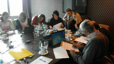 Slika 1. Učesnici MyRight treninga iz oblasti administracije i finansija, prvi dio za predstavnike koalicija regije Doboj i Bijeljina, 30. i 31. oktobar 2017. Doboj