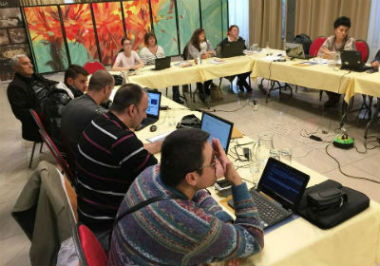 Slika 1. Učesnici MyRight treninga iz oblasti strategije, predstavnici koalicije OOSI Doboj i Biojeljina, realizovanog 24. i 25. oktobar 2017. u Bijeljini