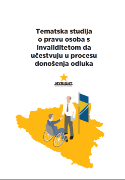 Slika povodom publikacije Tematska studija o pravu osoba s invaliditetom da u?estvuju u procesu donoA!enja odluka, MyRight 2017.